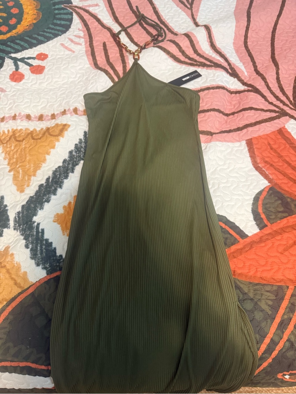 NWT Fashion Nova Olive  Ribbed Maxi Dress